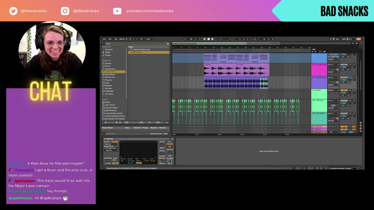 Bad Snacks  (~*~ makin beats // hangin out 15/10/2022) Twitch Stream