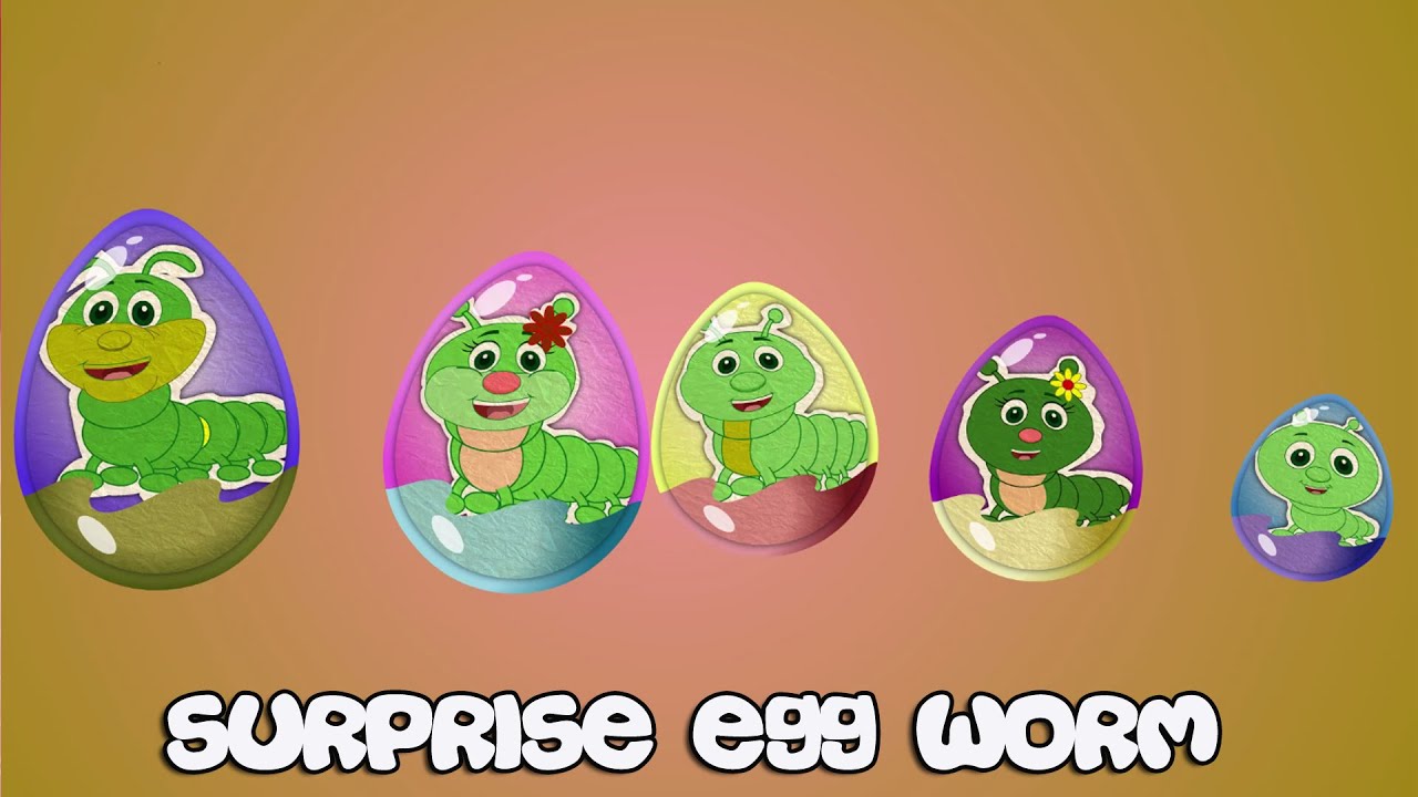 Surprise Egg  Worm  |Surprise Eggs Finger Family| Surprise Eggs Toys Worm