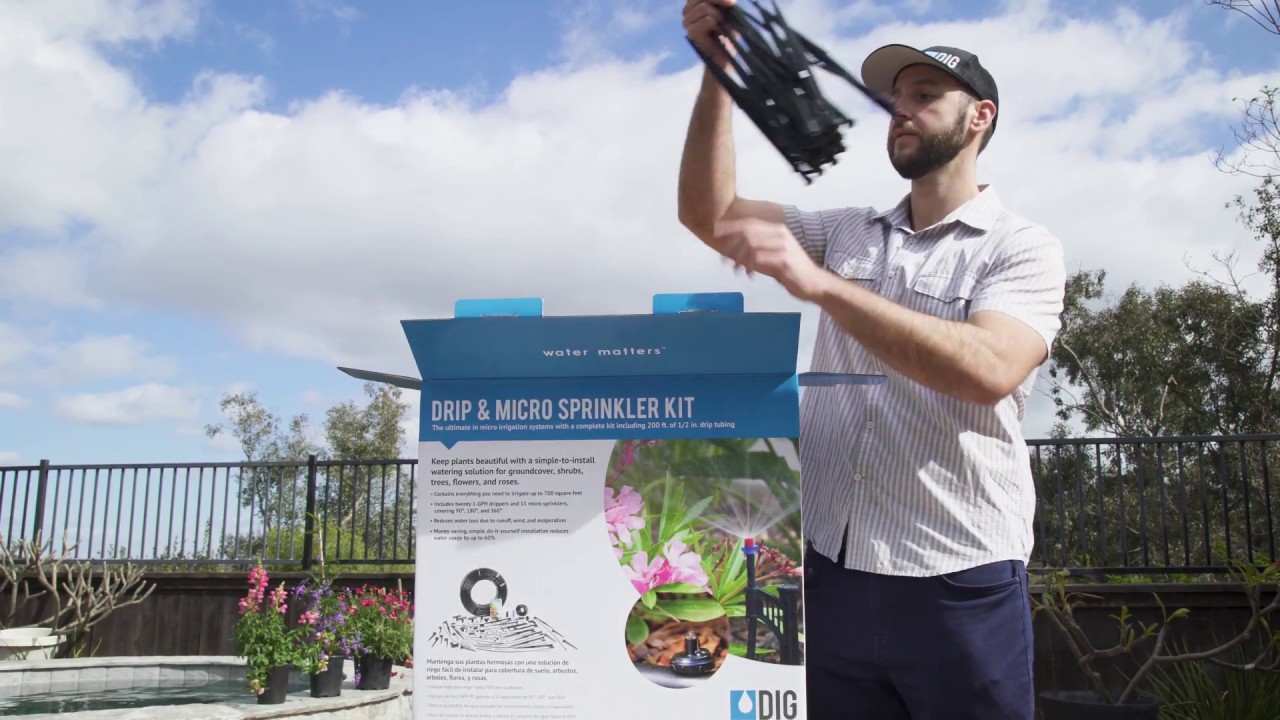 DIG Drip Irrigation System Installation: GE200 Micro Sprayer Kit
