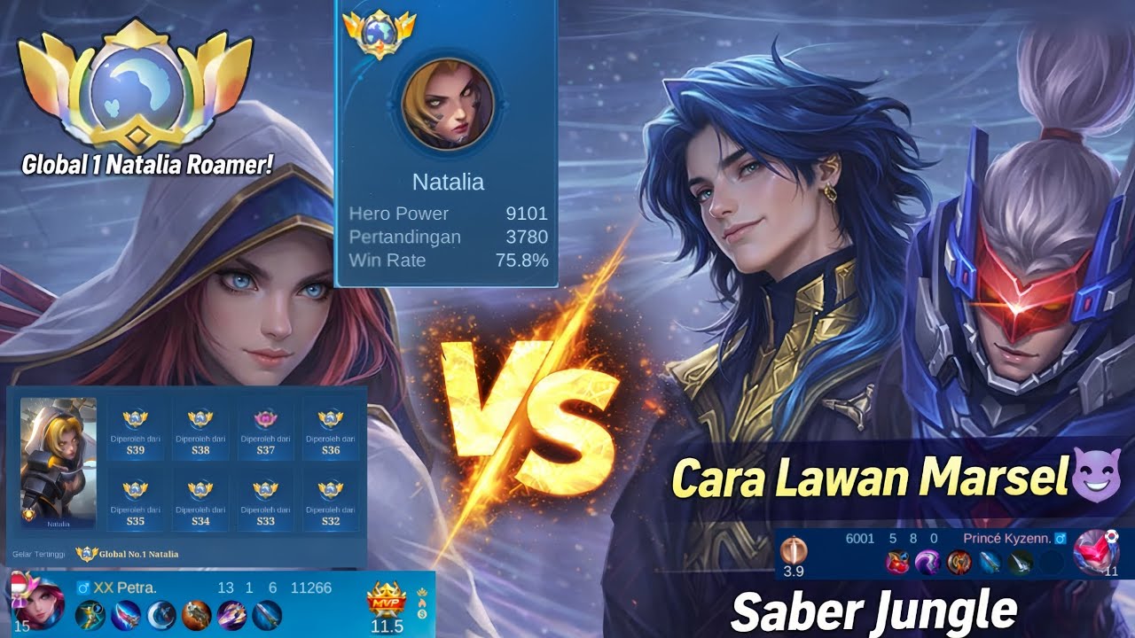 SEASON BARU LANGSUNG KETEMU HERO BARU MARCEL + JUNGLE SABER?😱, LANGSUNG KITA KASIH PAHAM! 😈