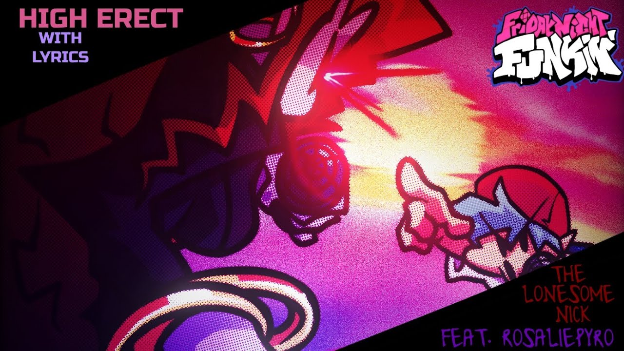 High Erect WITH LYRICS (feat. @Rosalie-777-s7x) - Friday Night Funkin' Cover