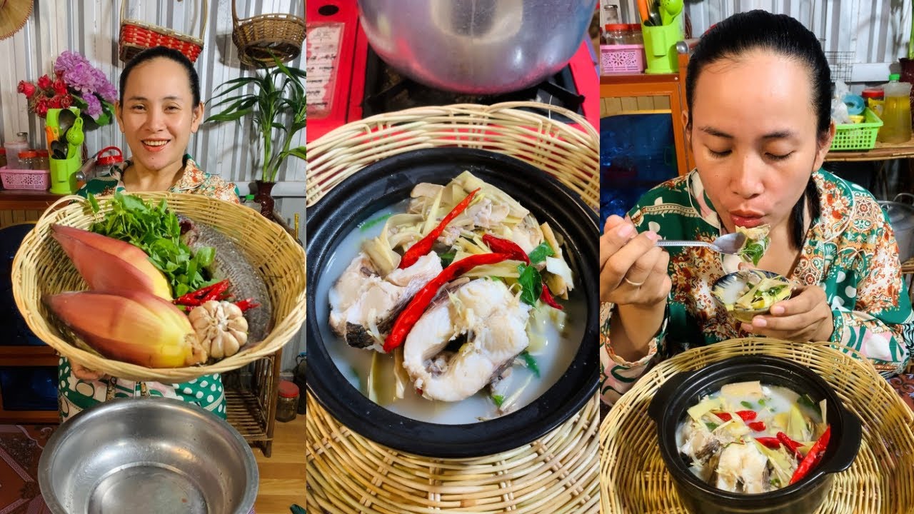 Cooking Banana Blossom Fish Soup Recipe 