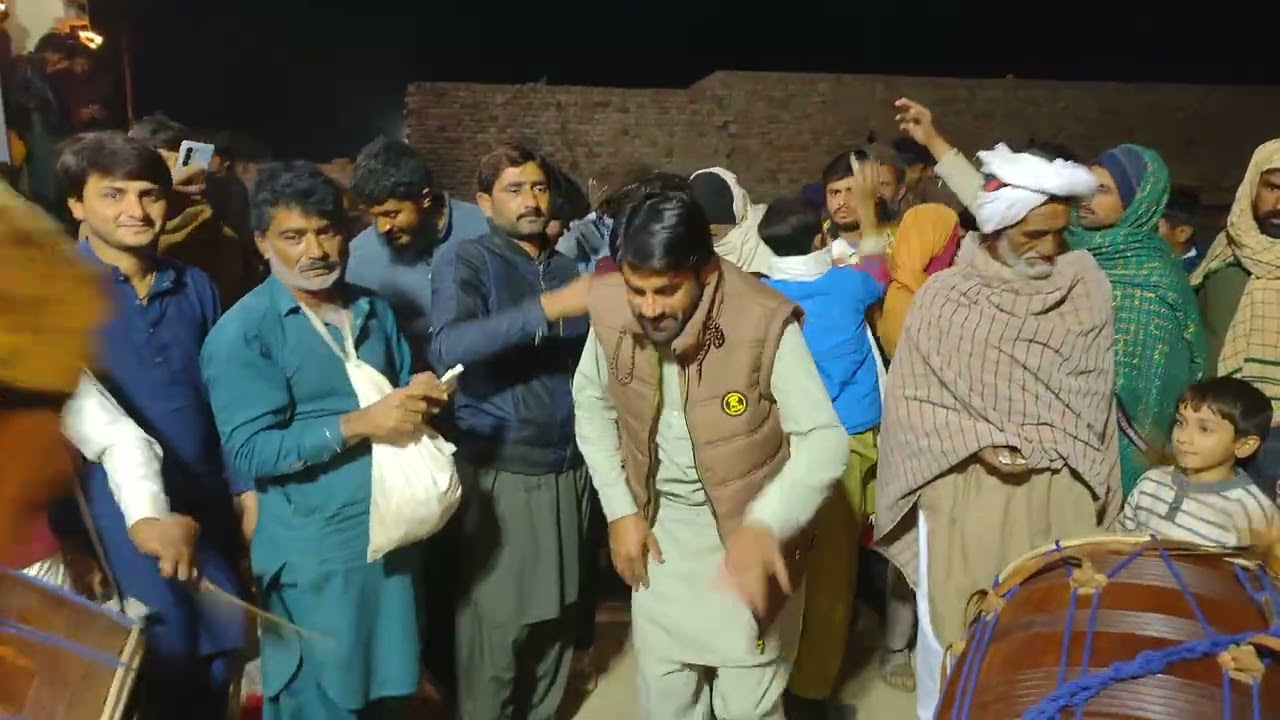 Dance Program on the occasion of wedding in Pakistan village 