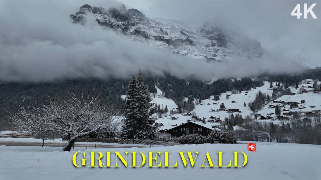 Winter Takes Over This Iconic Swiss Village | Grindelwald Walking Tour in Switzerland 4K ❄️