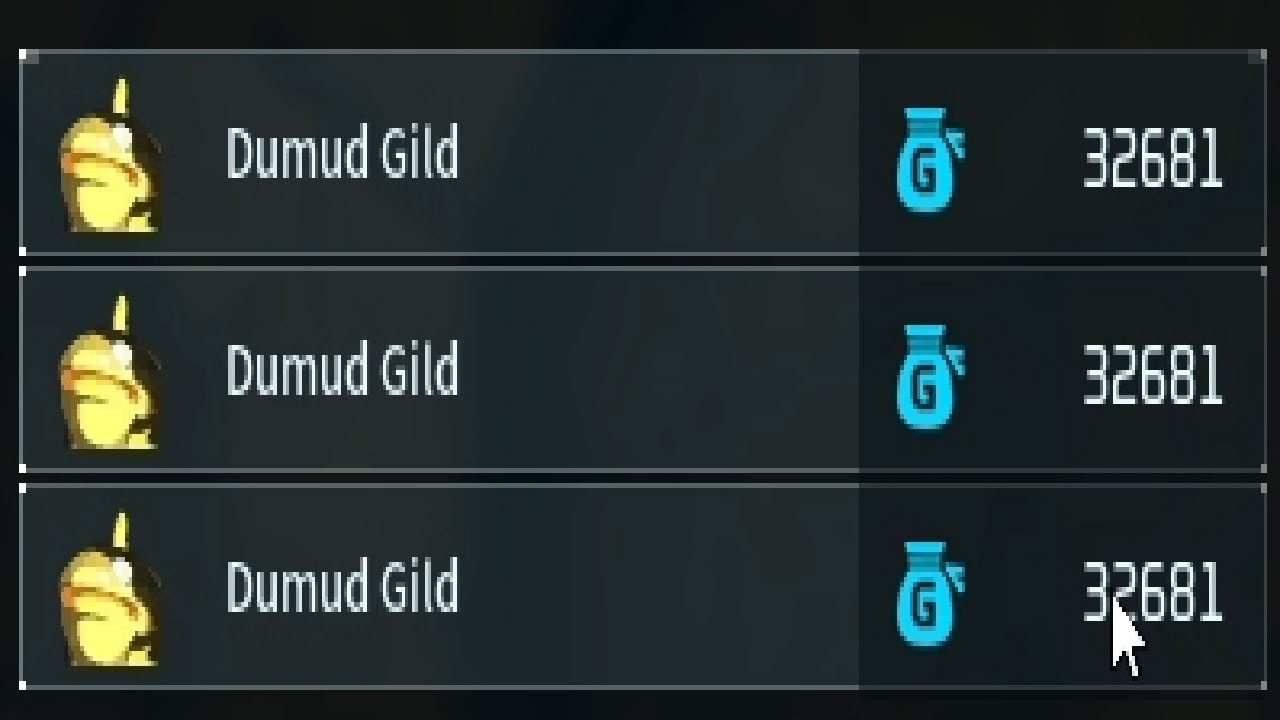 Level 1 Dumud Gild sells for 4000, but it can sell for over 30000 if you level it