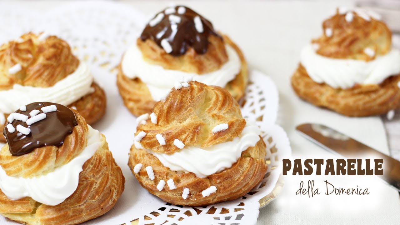 PASTARELLE CON LA PANNA fatte in casa | ricetta pasta choux | bignè alla panna