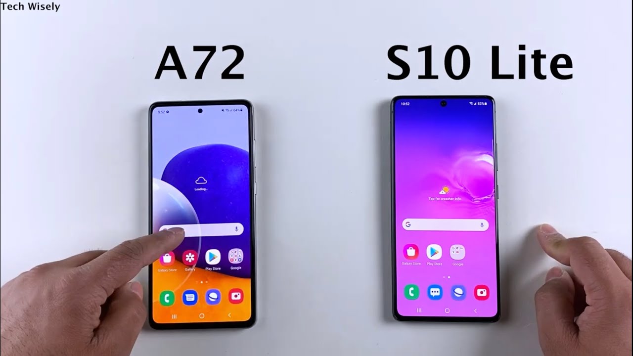 SAMSUNG A72 vs S10 Lite Speed Test