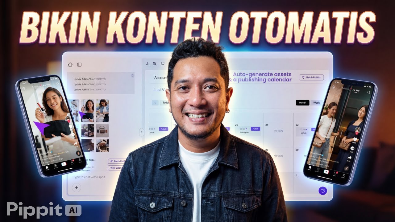 Cuma 1X PROMPT Langsung Jadi Konten 30 Hari! Pippit AI Vibe Marketing