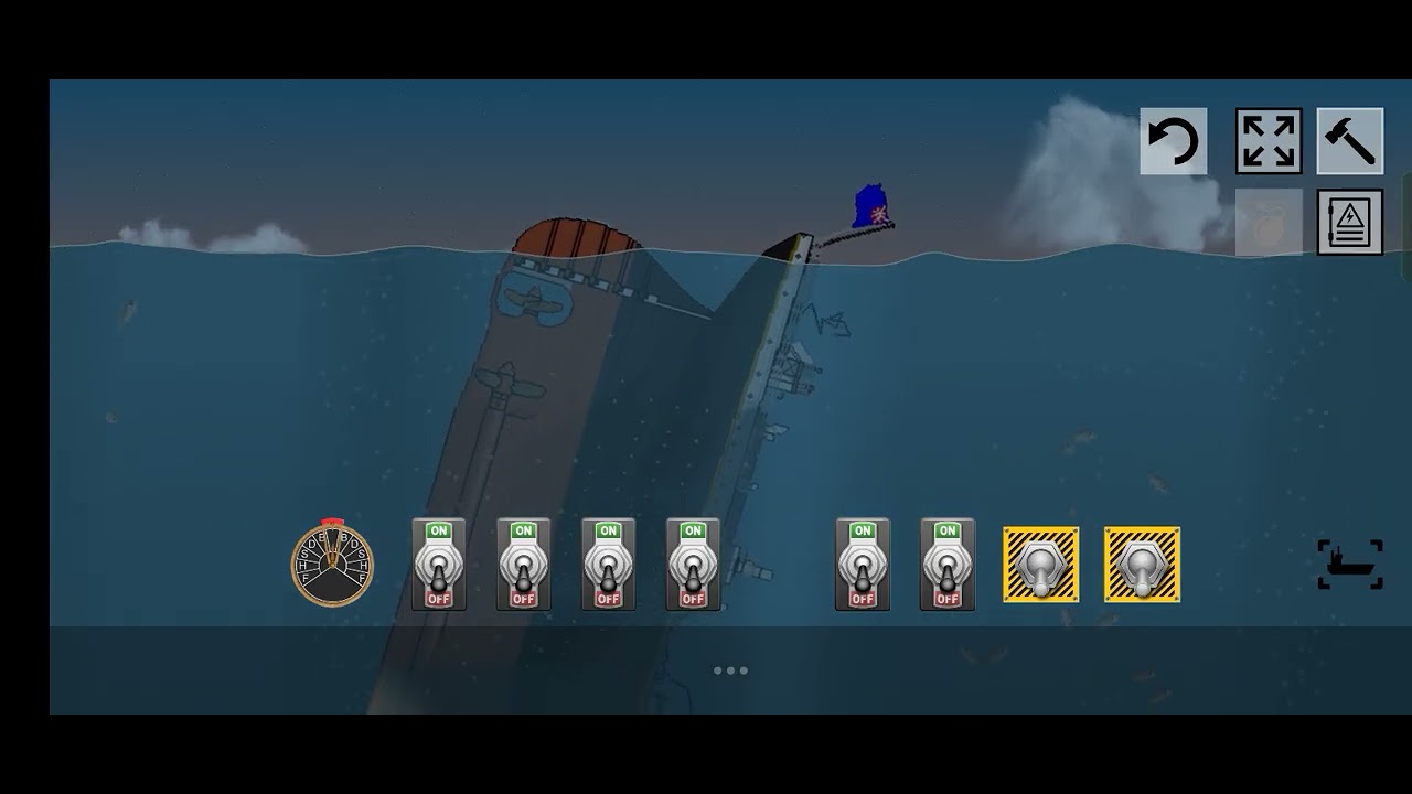 RMS titanic sinking in floating sandbox 