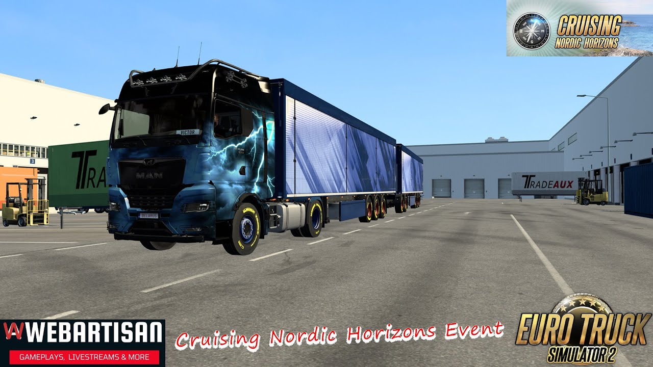 Euro Truck Simulator 2 на руле Logitech G29 | Cruising Nordic Horizons Event