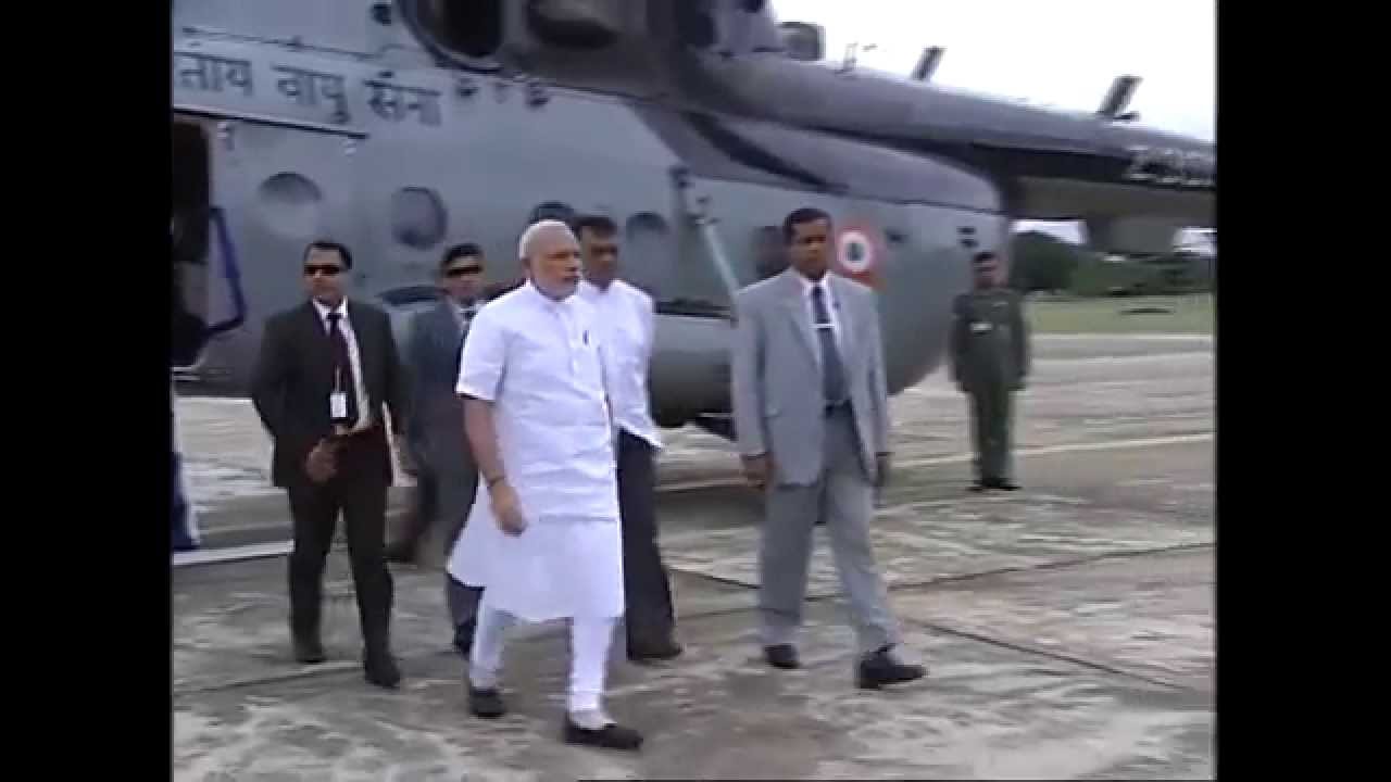 PM Modi arrives in Anuradhapura, Sri Lanka
