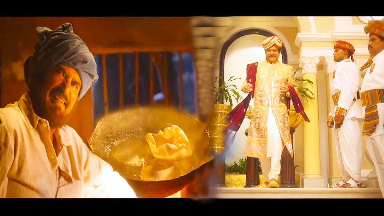 सारी दौलत दान कर के राजा बना गाँव वालो के लिए खाना बनाने वाला मामूली नौकर | Lingaa movie Rajinikanth