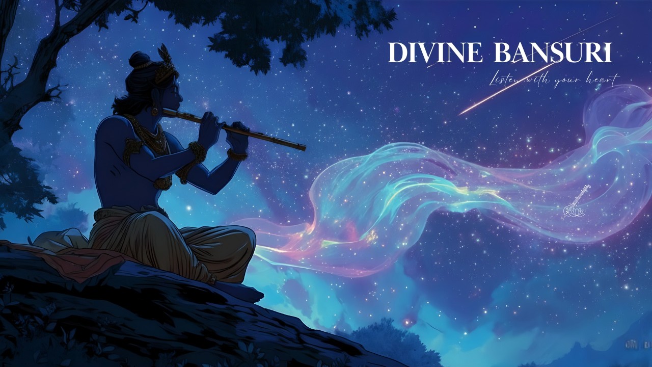 Divine Bansuri 🌙 Krishna Flute Music to Listen with Your Heart | Deep Relaxation & Peace