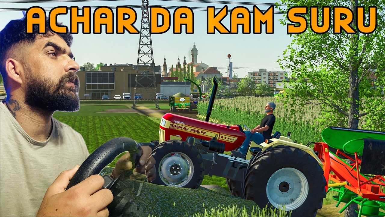 Makki Da Achar 🚜  FS25  I 855 Protek  I Dhaliwalmods | Punjab Map #22 | Dhaliwal Gaming