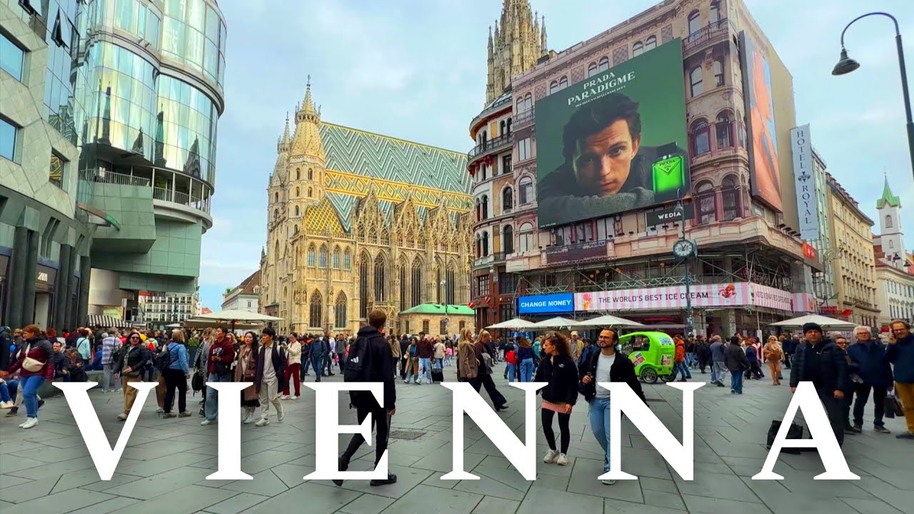 Vienna, Austria 🇦🇹 Walking Tour, Autumn 4K UHD 