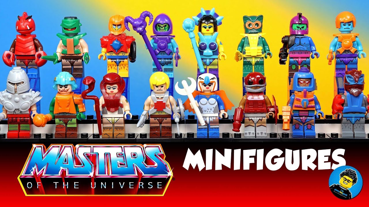 Lego Masters of the Universe Unofficial Minifigures He-Man Skeletor Castle Grayskull
