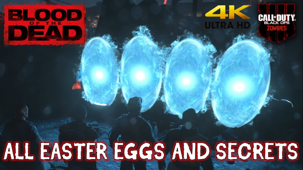 Blood of the Dead - All Easter Eggs and Secrets (Black Ops 4 Zombies) (4K)