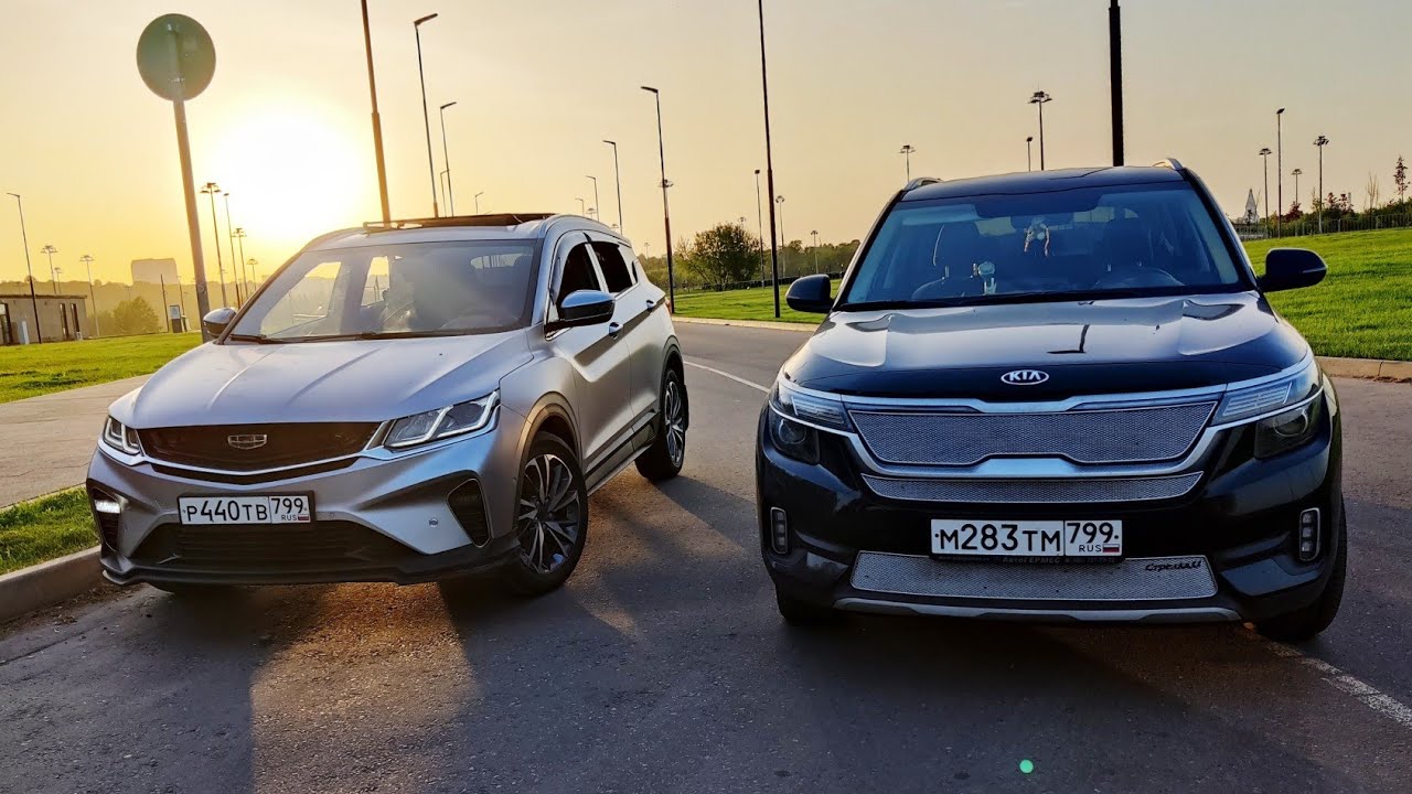 GEELY COOLRAY vs KIA SELTOS Детальное Сравнение Качества Сборки, Габаритов и Конструктива🔥