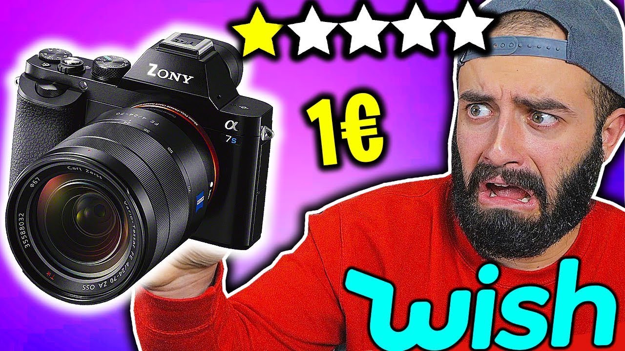 UNBOXING FOTOCAMERA da 1€ di WISH *esplode?* - OFFERTE WISH