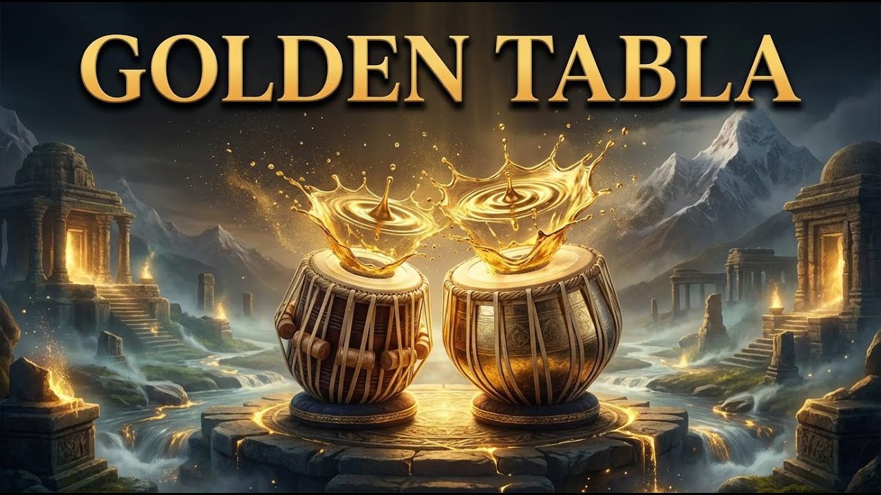Golden Tabla Rhythms: Indian Classical Beats for Focus & Energy 🥁✨ #Tabla #indianmusic