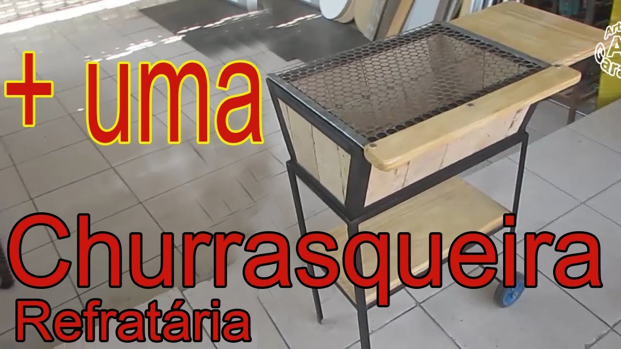 como fazer uma churrasqueira refratária fácil