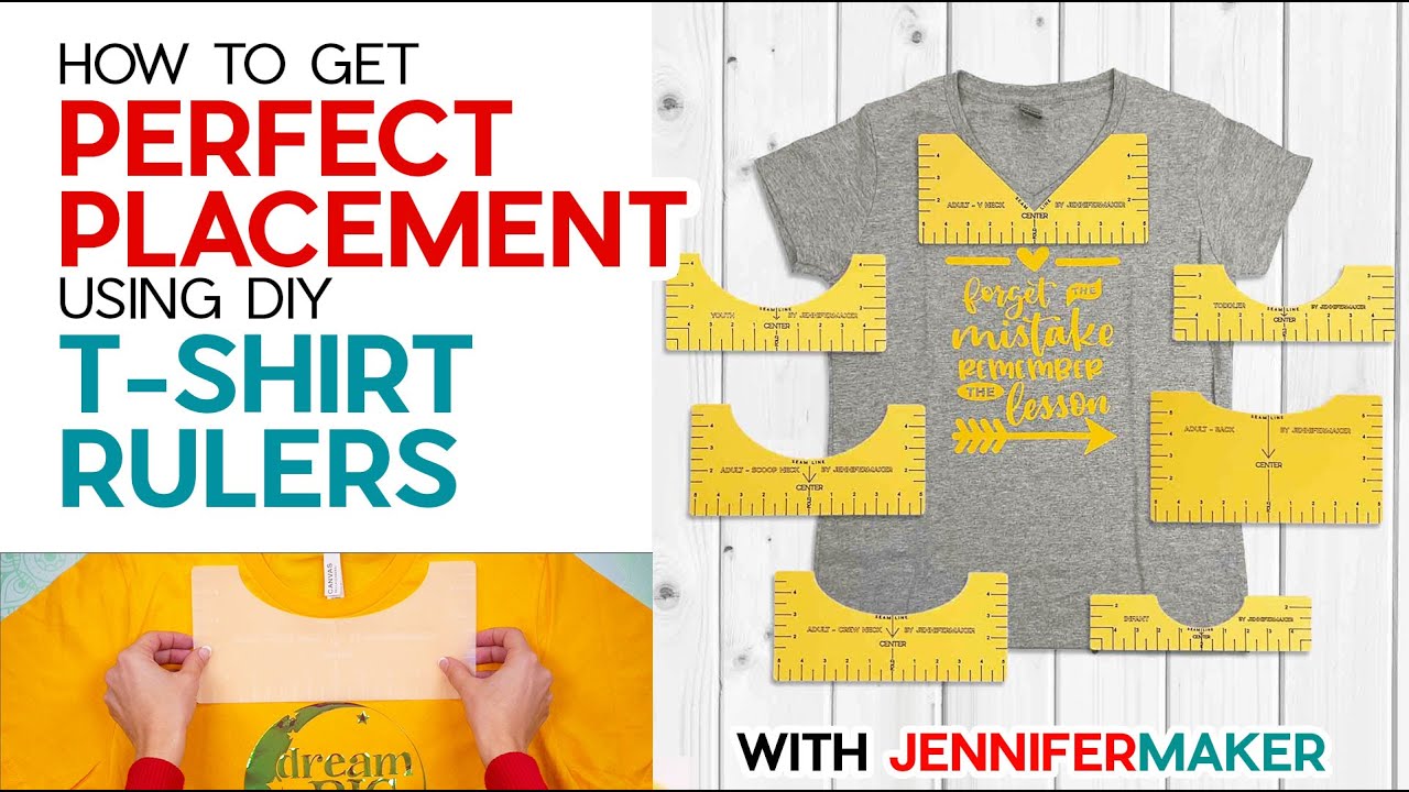 T-Shirt Ruler Guide for Perfect Vinyl & Sublimation Placement | Free Rulers + Directions!