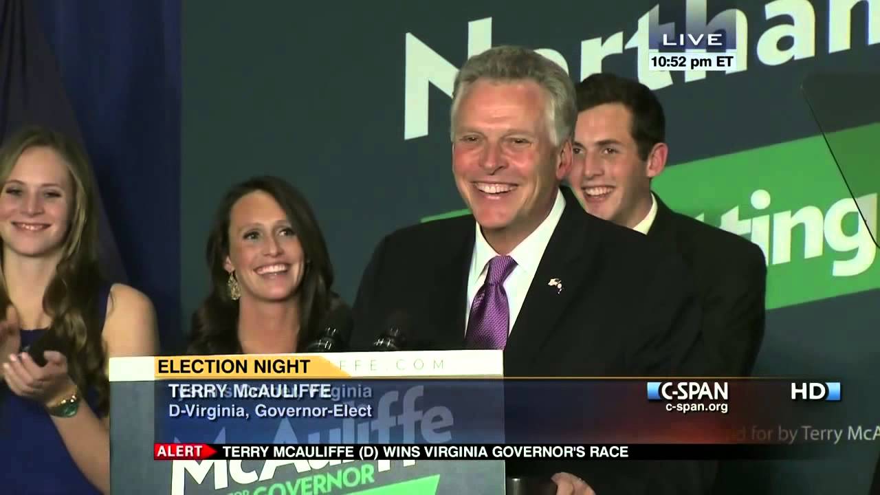 Terry McAuliffe 2013 Victory Speech (C-SPAN)