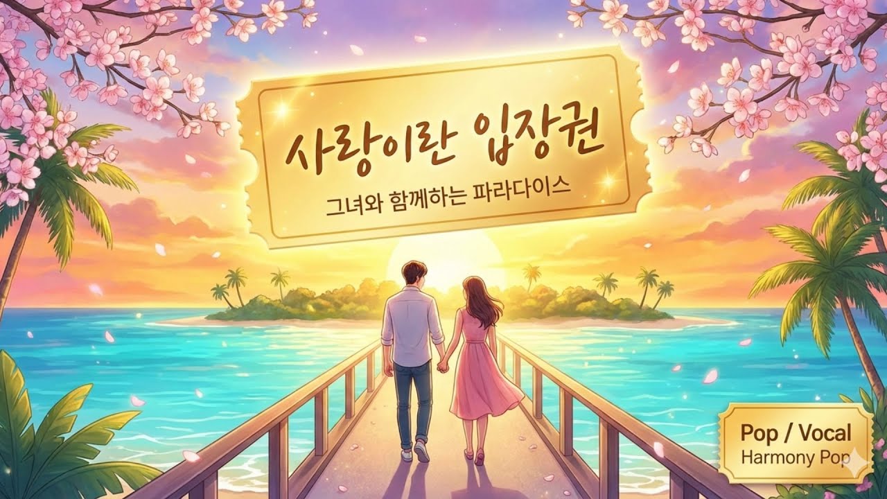 628.사랑이란 입장권 [가사/Lyrics]🌸그녀와 함께하는 파라다이스 [Pop / Vocal Harmony Pop]