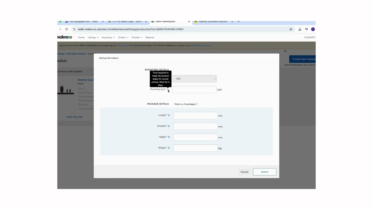 how to  SELL ON MAKRO - ADDING NEW PRODUCT