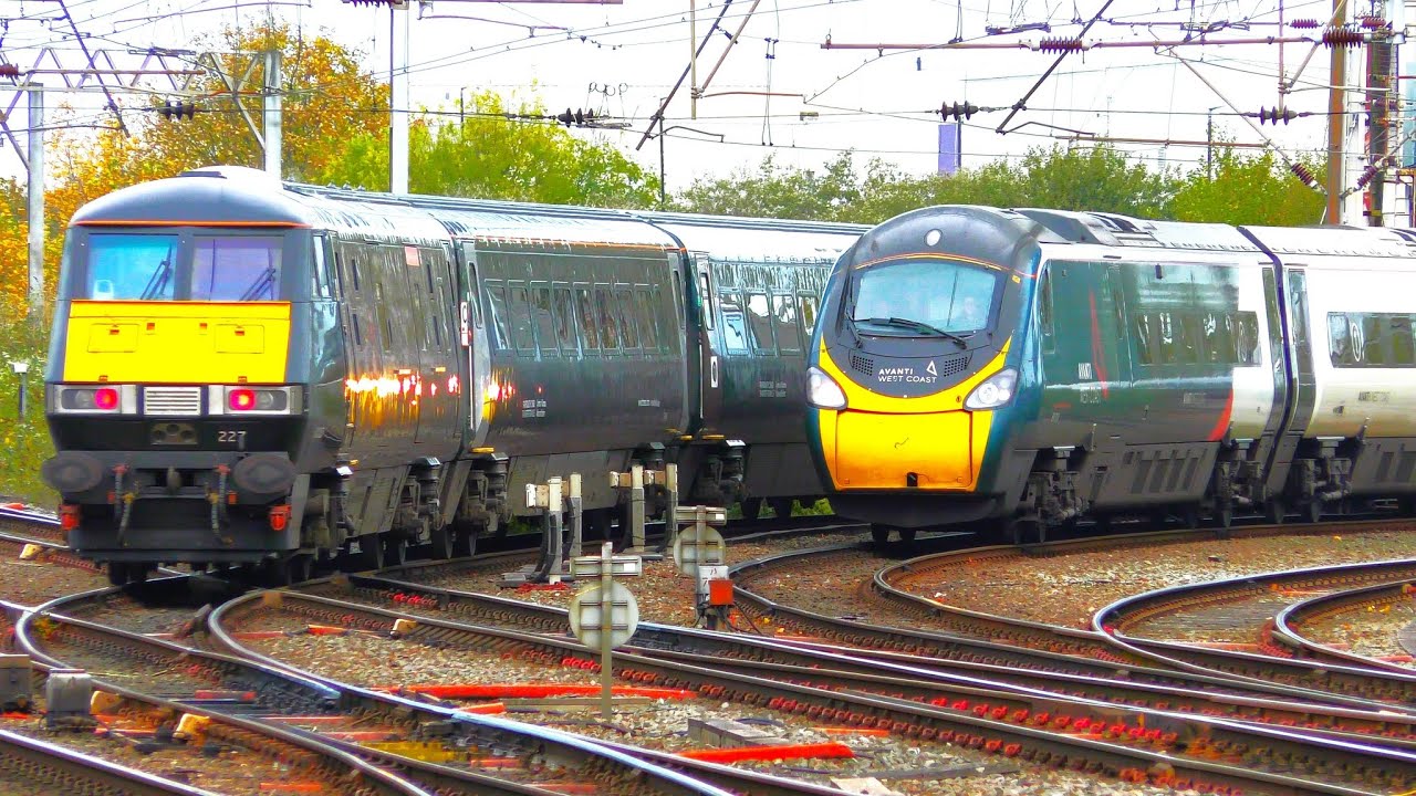 Trains at Crewe Station, WCML | 02/10/24