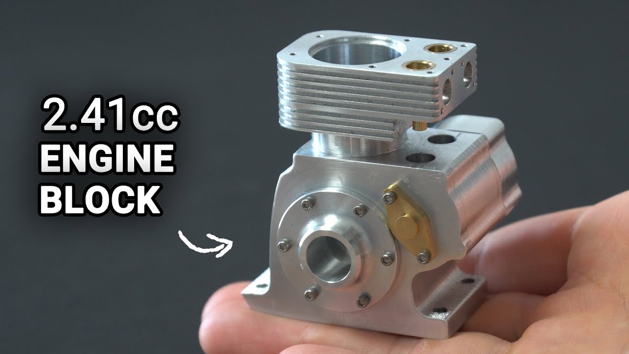 Making a 4 Stroke Engine. Episode 4 - Engine Block and Cylinder Head