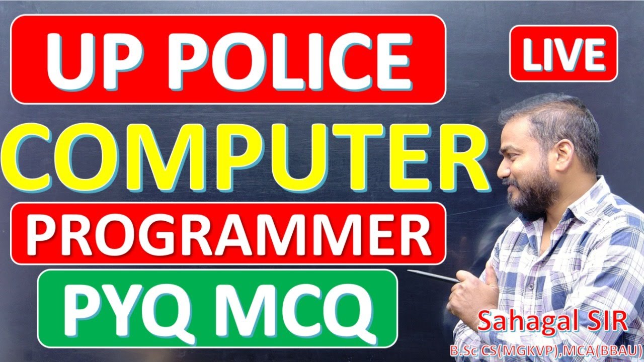 UP Police Computer Programmer PYQ MCQ Live 🔴 | 100% Exam Oriented Questions | Selection Pakki!