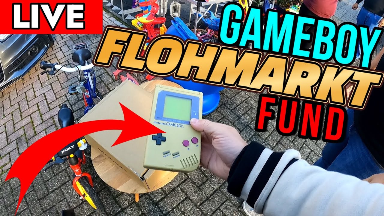 LIVE Flohmarkt Action - Endlich wieder einen Nintendo Gameboy gefunden - Reselling Videospiele