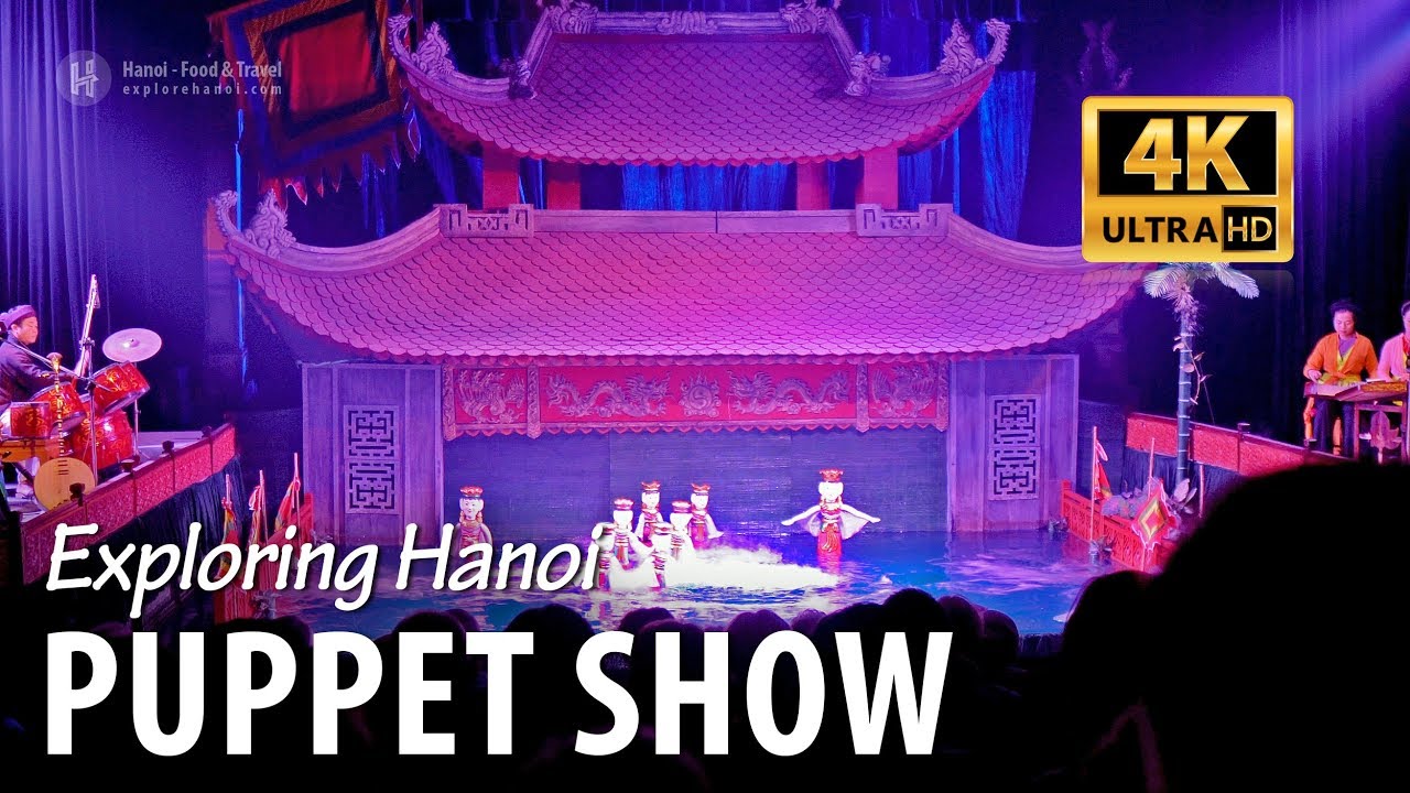Water Puppet Show in Hanoi Vietnam (Thang Long Water Puppet Theater)