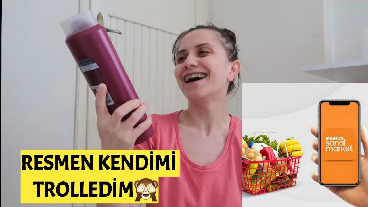 BERABER SANAL MARKET ALIŞVERİŞİ YAPALIM😊350 TL MARKET ALIŞVERİŞİ🛒RESMEN KENDİMİ TROLLEDİM🙈
