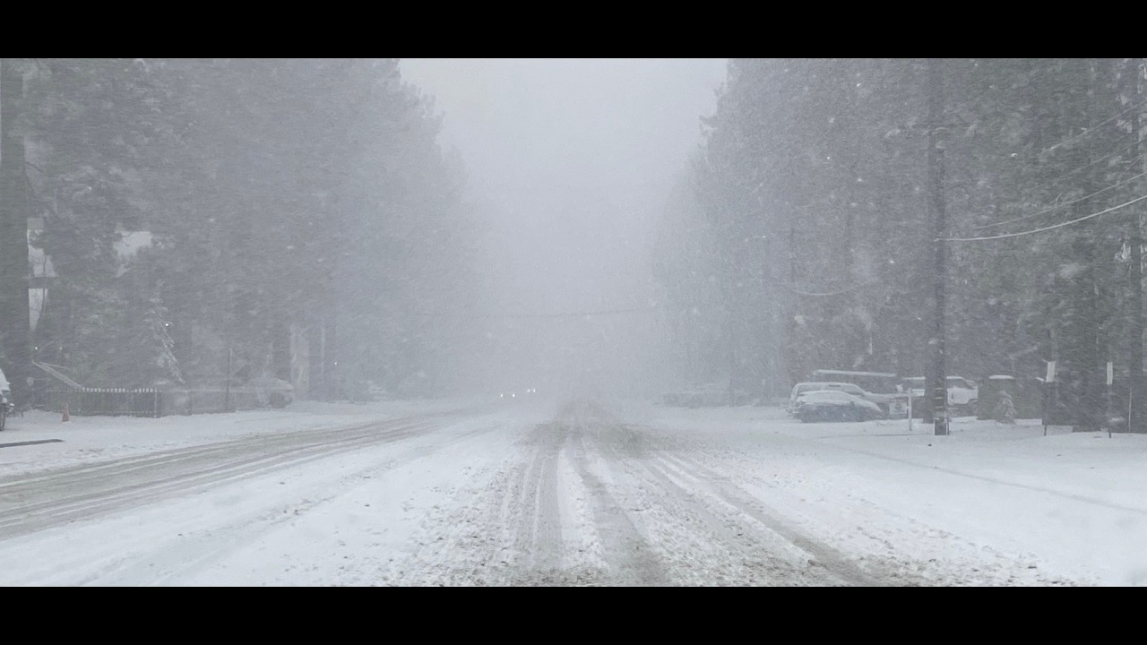 ❄️Big Bear is Accumulating Snow Now. Coming Down Faster and Faster. ⛄️ Looking Great!! 2/16/2026