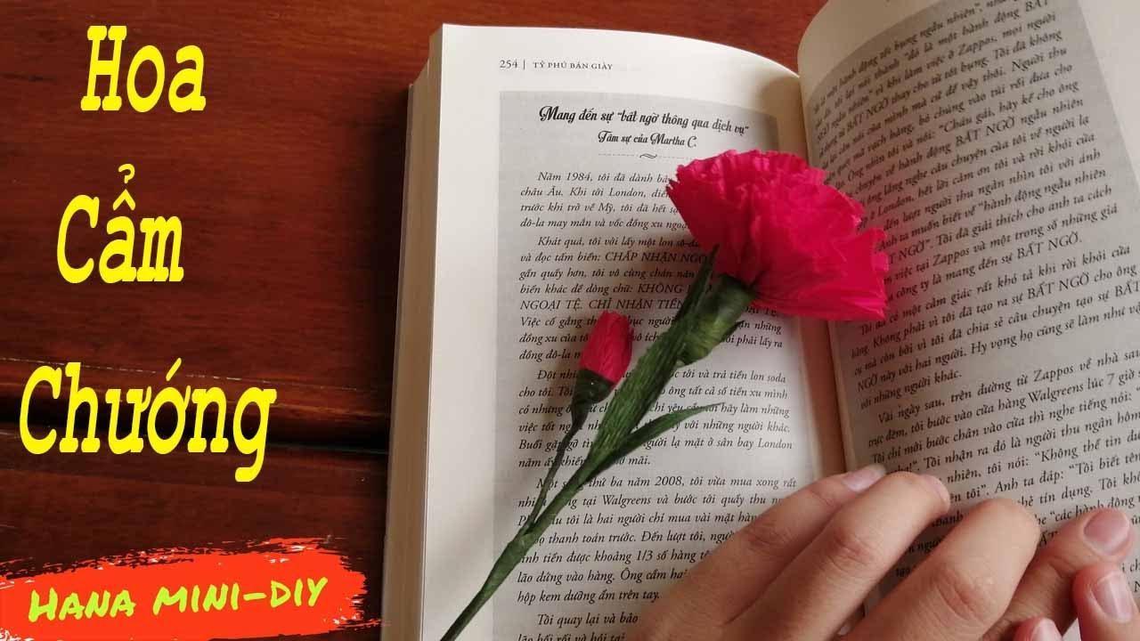 Cách làm hoa Cẩm Chướng bằng giấy nhún đẹp mê ly giống y như thật| Hana Mini DIY