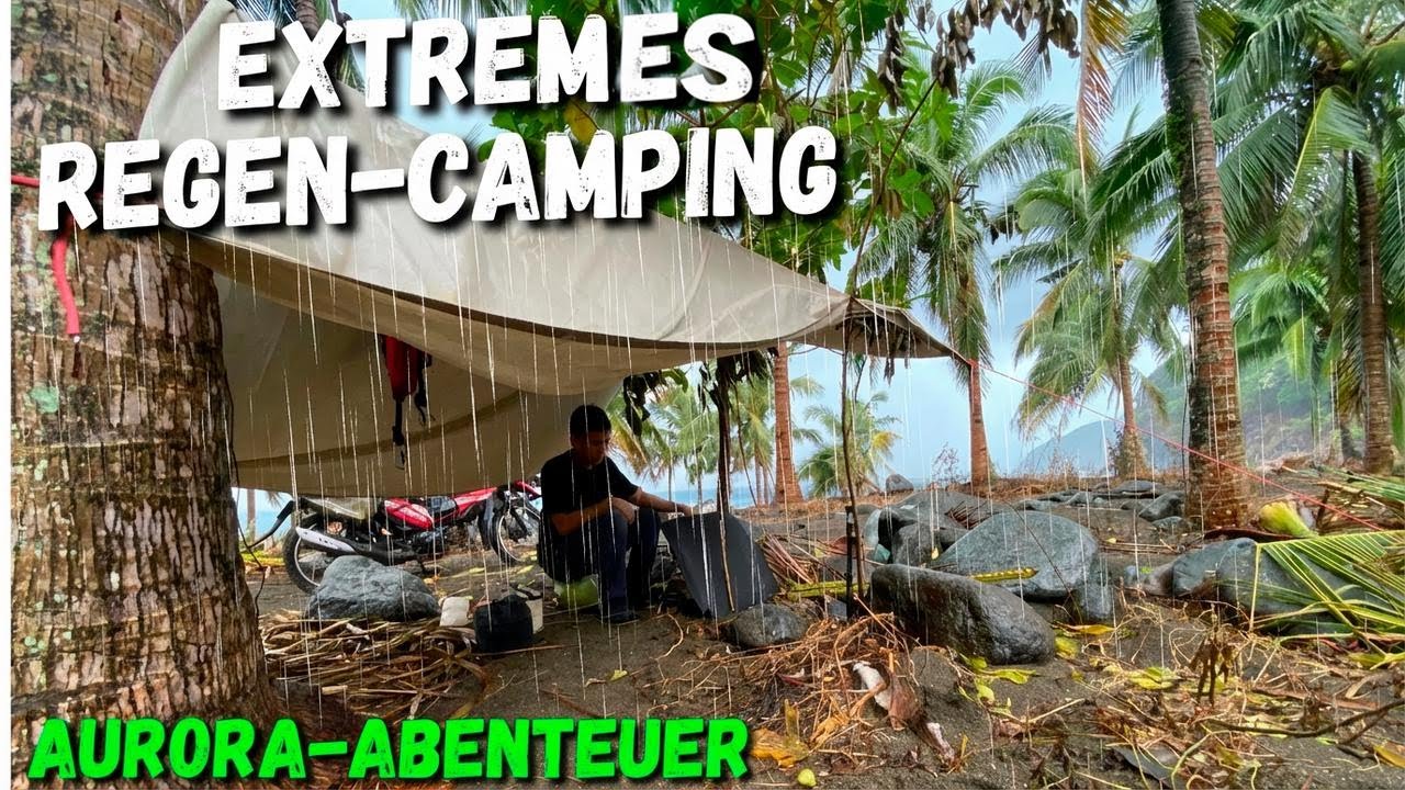 Camping im strömenden Regen – Aurora Moto Abenteuer