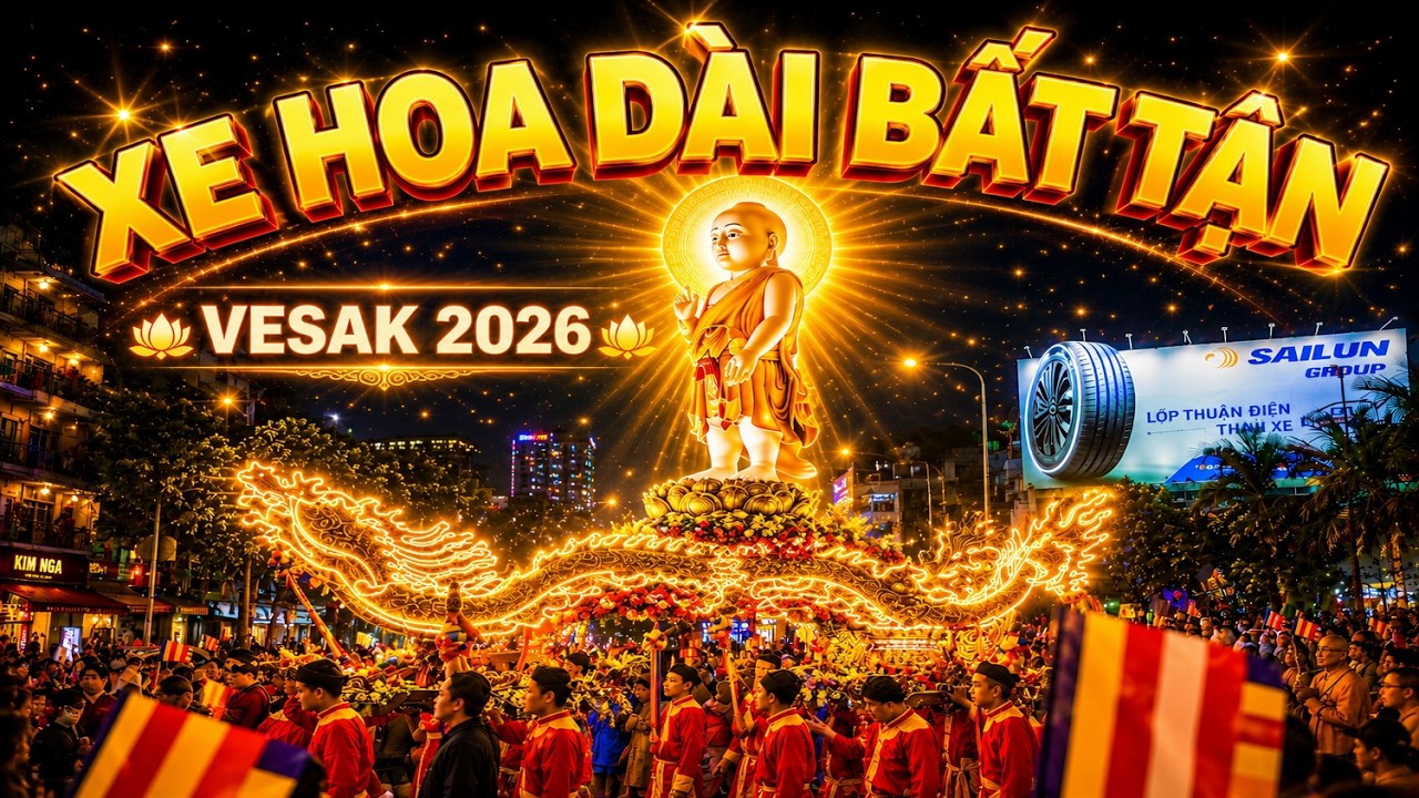Cho&aacute;ng Ngợp Đo&agrave;n Xe Hoa Rước Phật Đản Sanh | Vesak 2026 | Ấn Quang &rarr; Việt Nam Quốc Tự