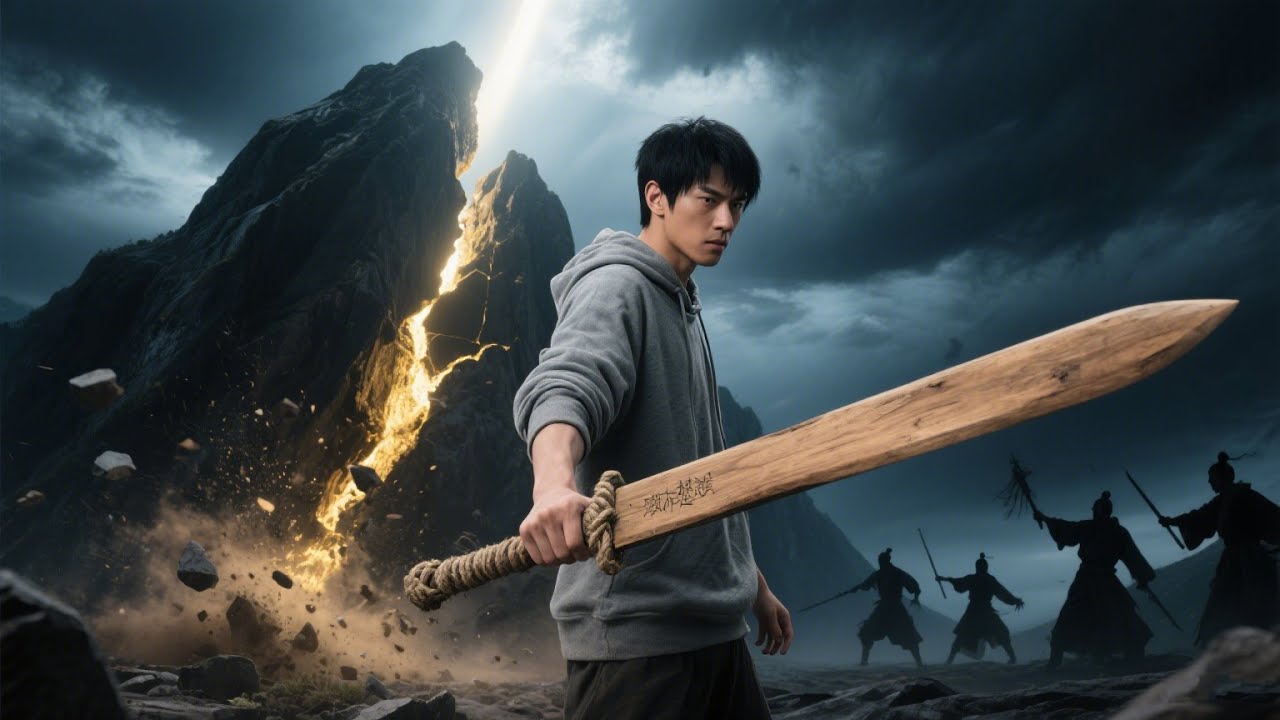 They Mocked His Wooden Sword—It Cracked the Mountain Clean in Two!
