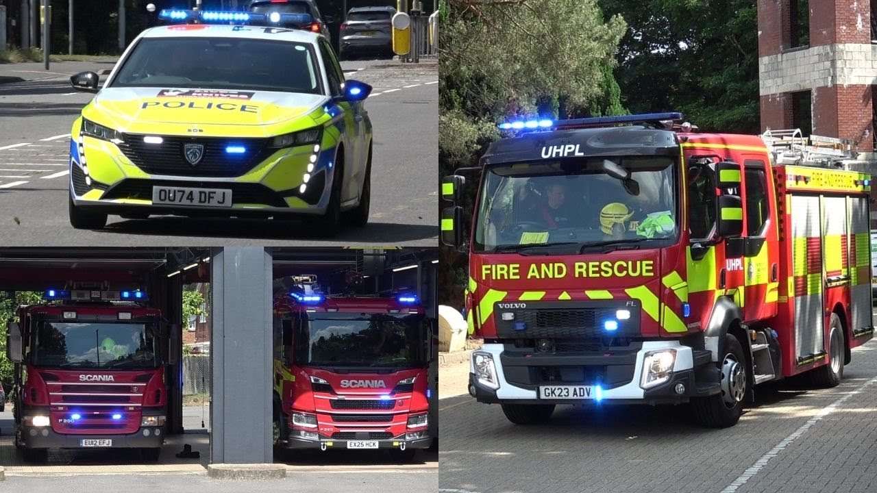 [DOUBLE] Fire Engines, Police and Ambulances Responding To Various Incidents on Blues & Sirens!