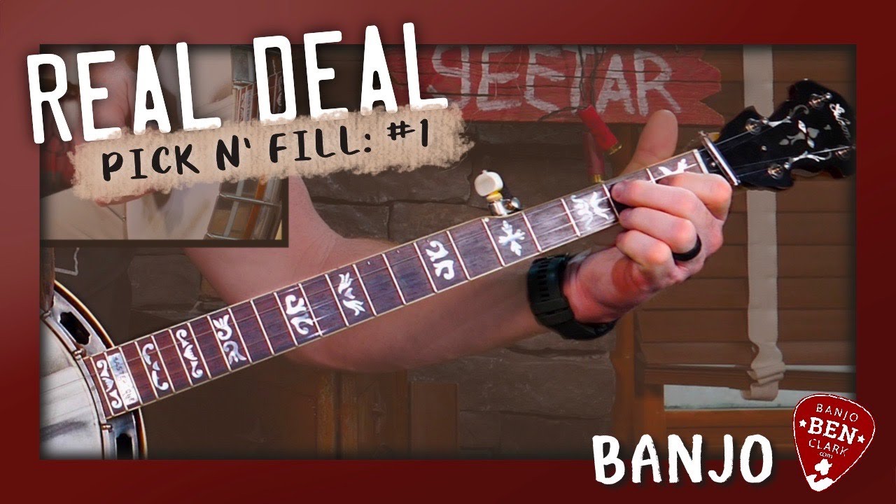 How to Play Driving Rolling Banjo Backup: Real Deal Pick 'n Fill #1!