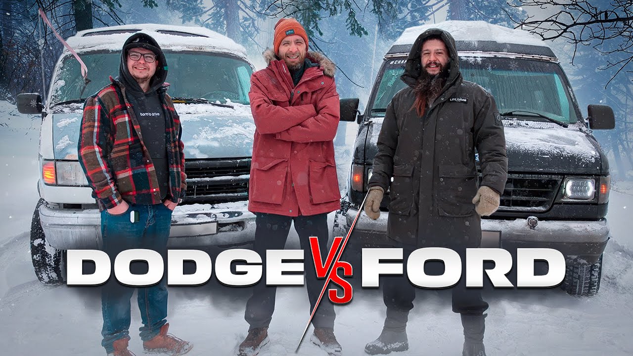 Гнилобан УЛЕТЕЛ В КЮВЕТ. Сравнение Dodge Ram Van и Ford Econoline. Суровый ВЭНИНГ