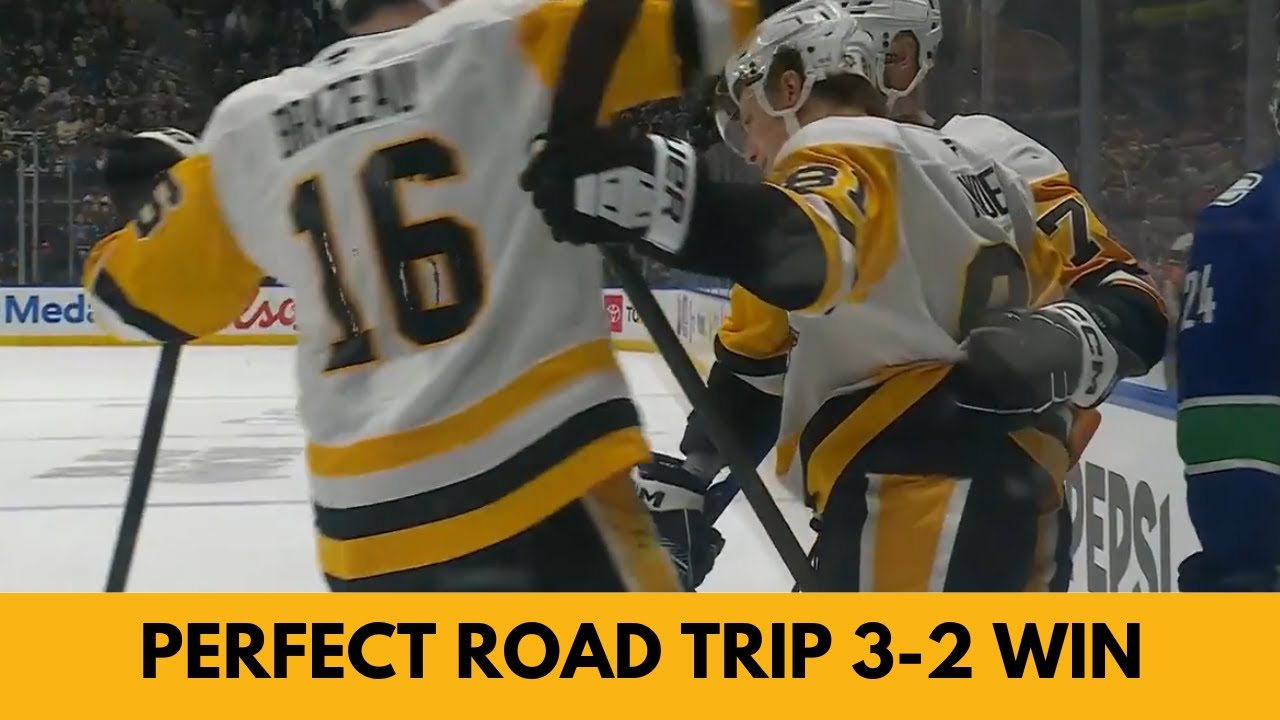 8 Point West Coast trip ends with a win in Vancouver 3-2