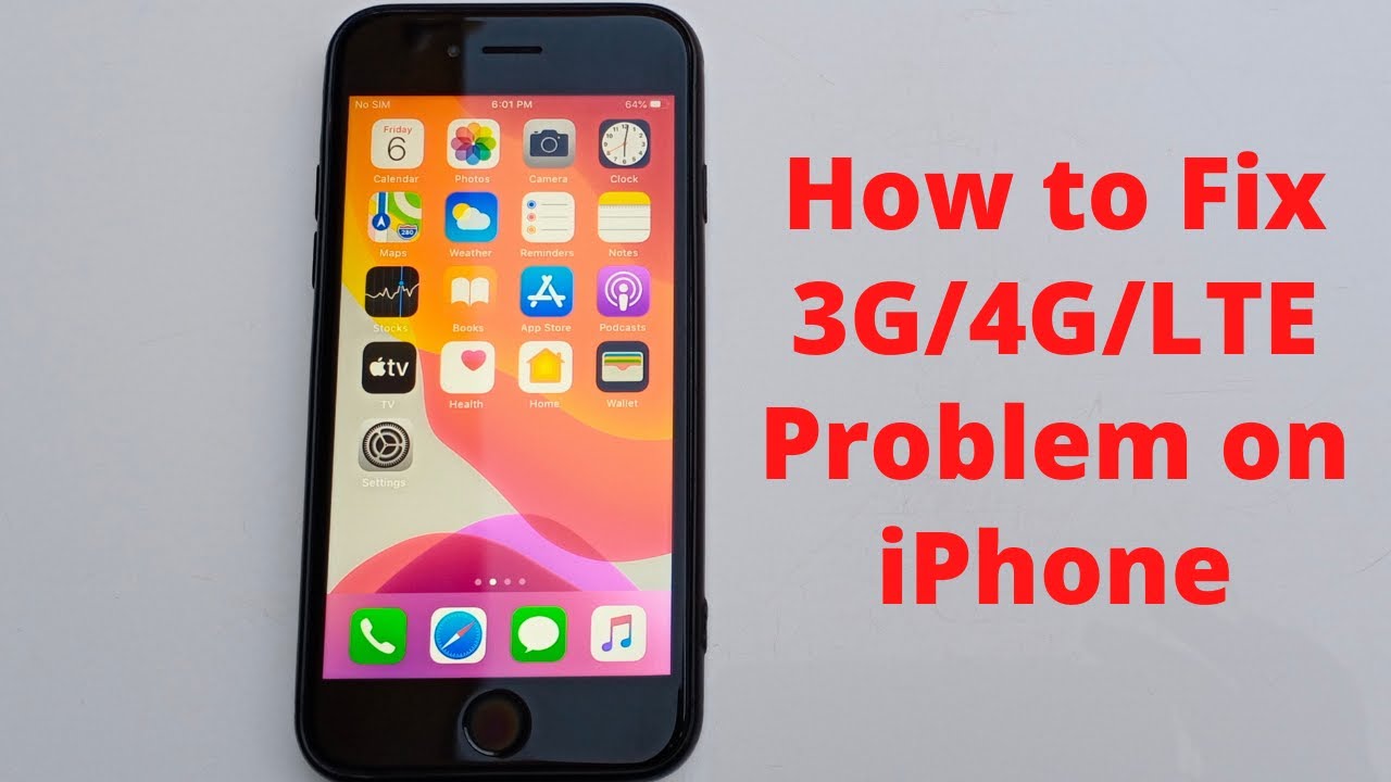 Как исправить проблему 3G/4G/LTE на iPhone