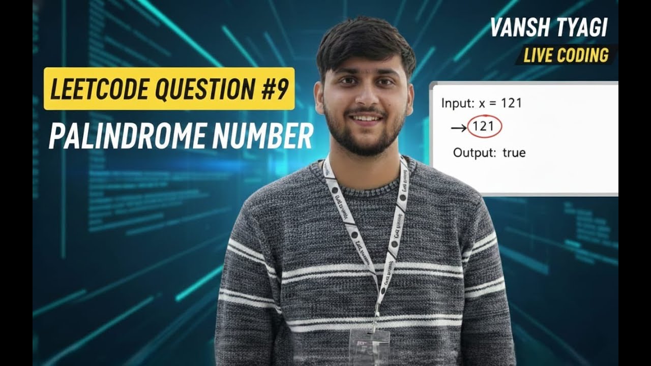 Palindrome Number | leetcode 09 | #leetcode #dsa #datastructures
