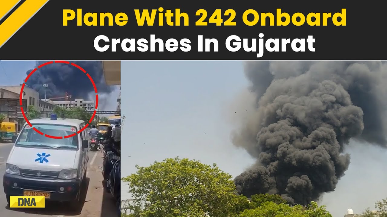 Ahmedabad Plane Crash: Air India Plane Crash in Ahmedabad's Meghani Nagar, Gujarat| Latest Updates