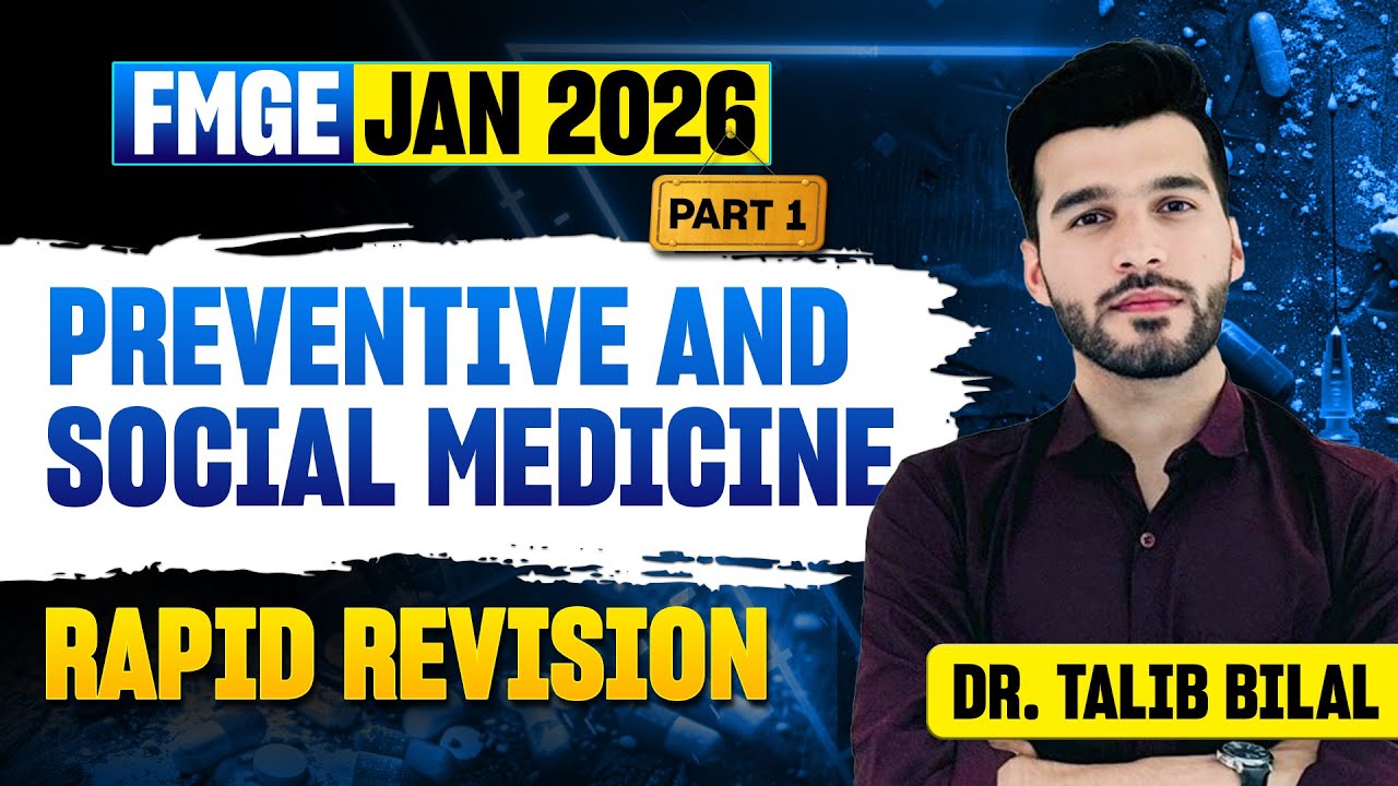PSM High-Yield Topics for FMG 2026 | Dr. Talib Bilal | MeduHub FMGE