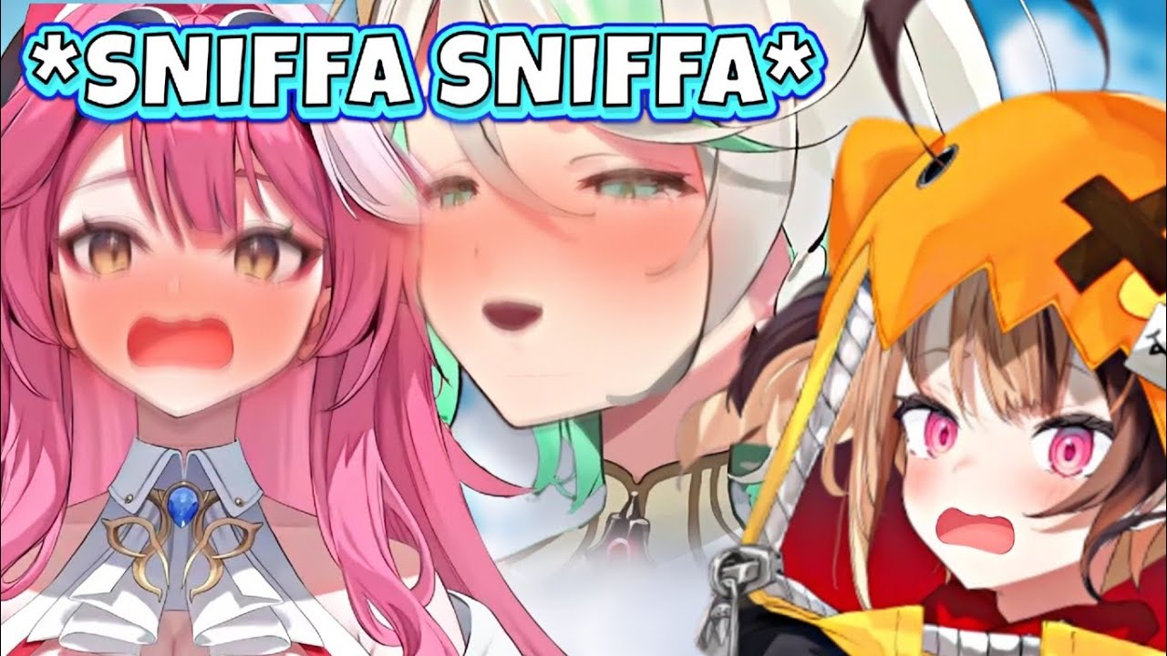Cecilia suddenly sniffs Raora's hair, Raora and Gigi:    [HololiveEN]