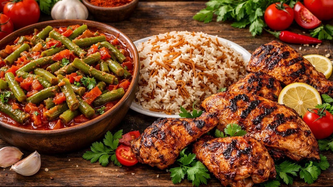 😍عشاق الفاصوليا الخضراء يجمعوا هنا 😋 فاصوليا بتكاتى السريه